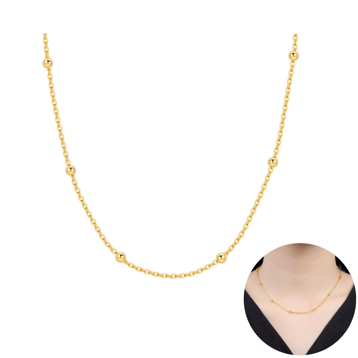 Orstarry S925 Sterling Silver  - Pearl Trim Chain recensie en prijs