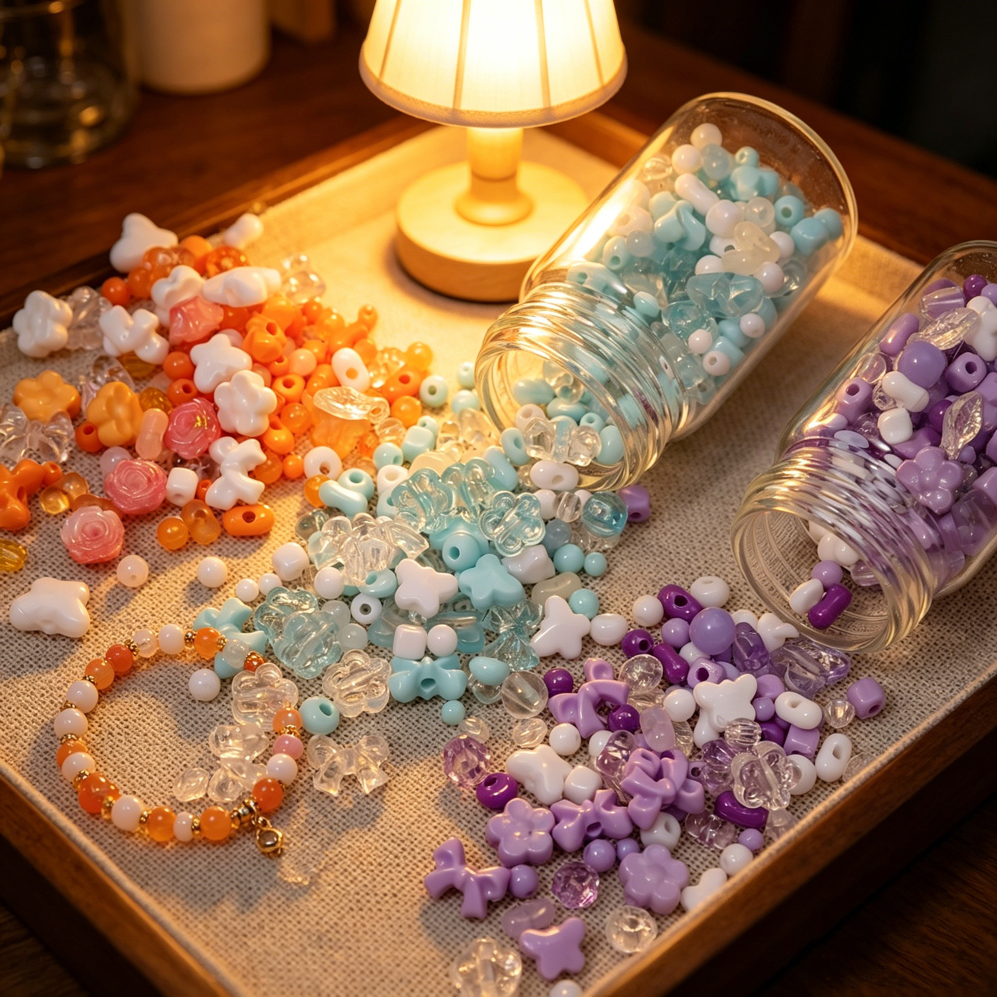 100-130Pcs Acrylic Bow Flower  - Embellishment Crafts recensie en prijs