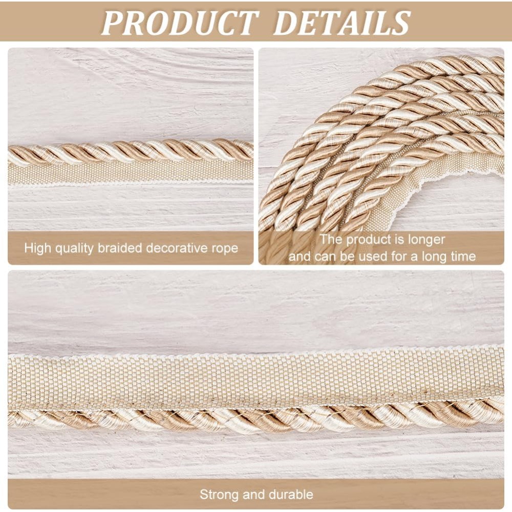 6M Polyester Twisted Lip Cord  - Cord Trim Twisted recensie en prijs