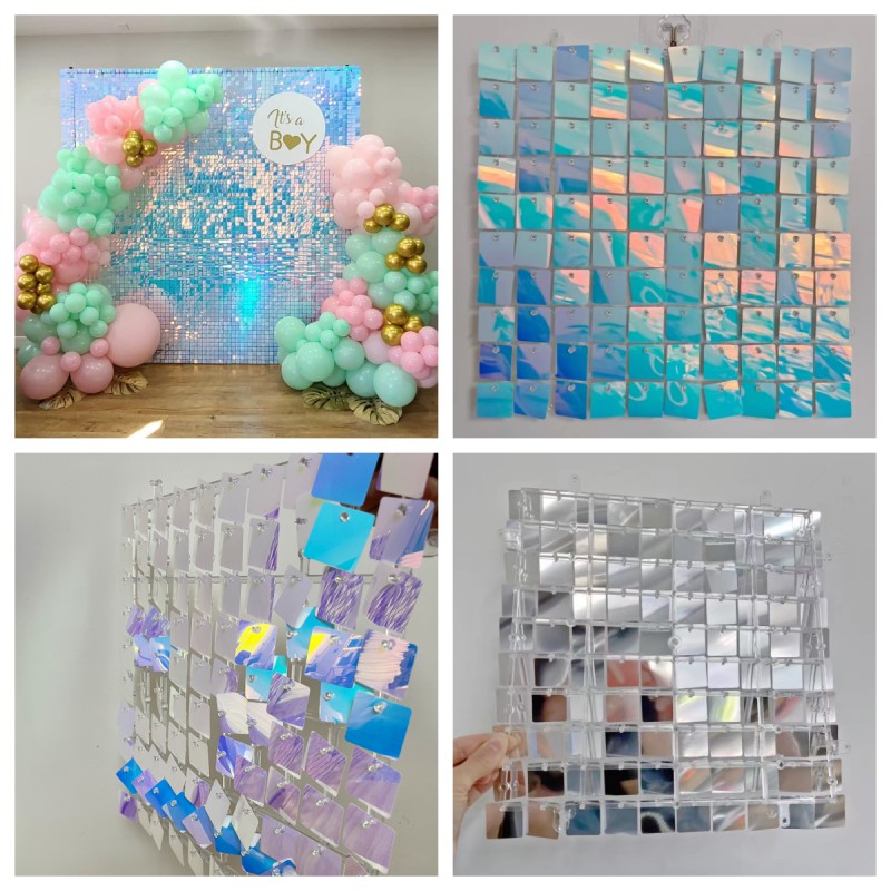 18 Pcs Sequin Panel Background - Sequin Fabric Panel recensie en prijs