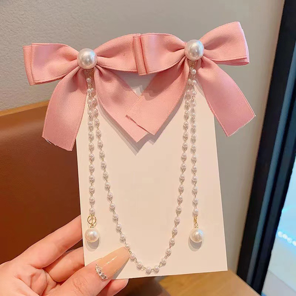 Children's Bow Hair Clip Baby  - Pearl Trim Chain recensie en prijs