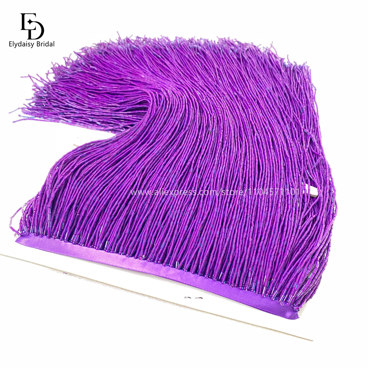 30CM Long Purple Green Black B - Fringe Ribbon Sewing recensie en prijs