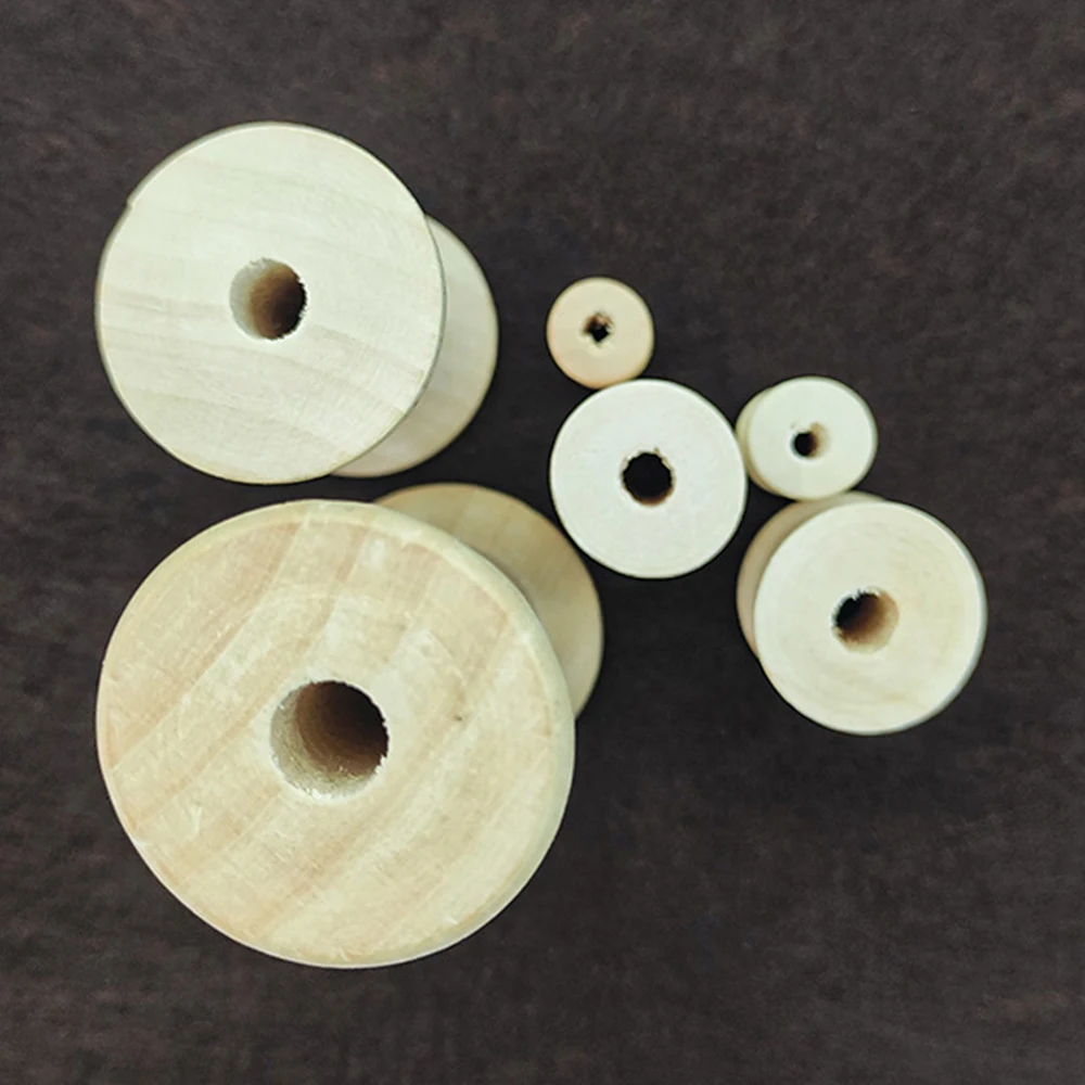 10/5Pcs Mini Wooden Bobbins Em - Organza Ribbon Spool recensie en prijs