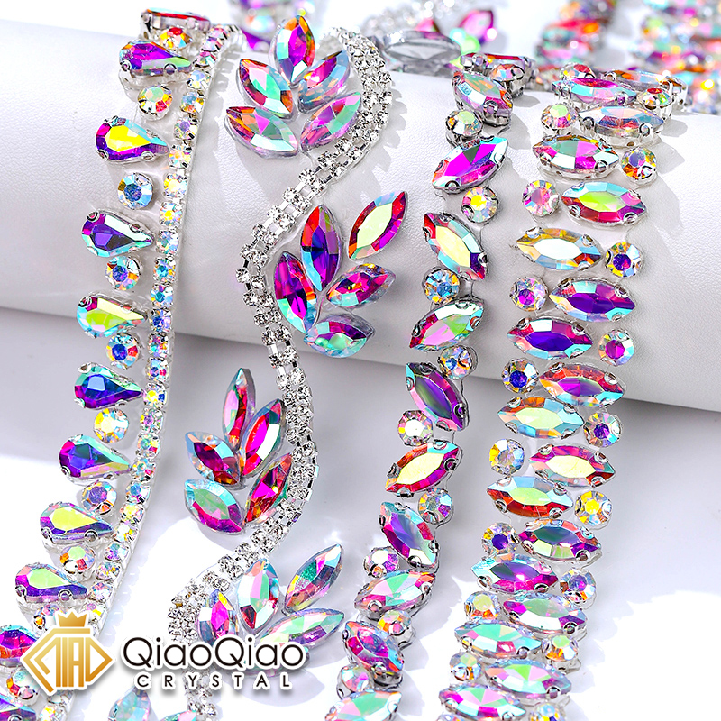 QIAO Rhinestone Trim Crystal A - Crystal Mesh Fabric recensie en prijs