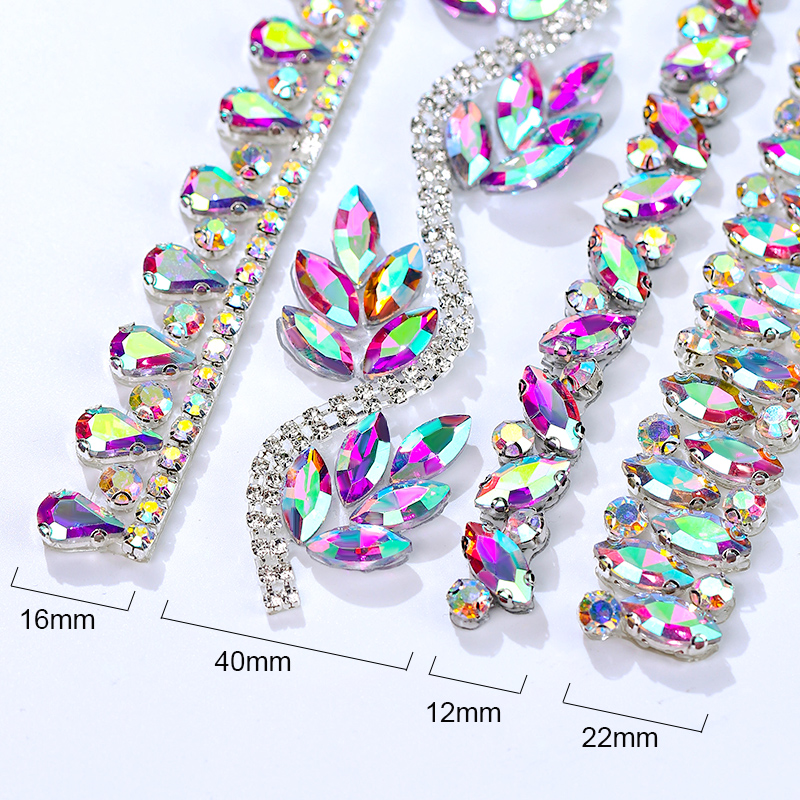 QIAO Rhinestone Trim Crystal A - Crystal Mesh Fabric recensie en prijs