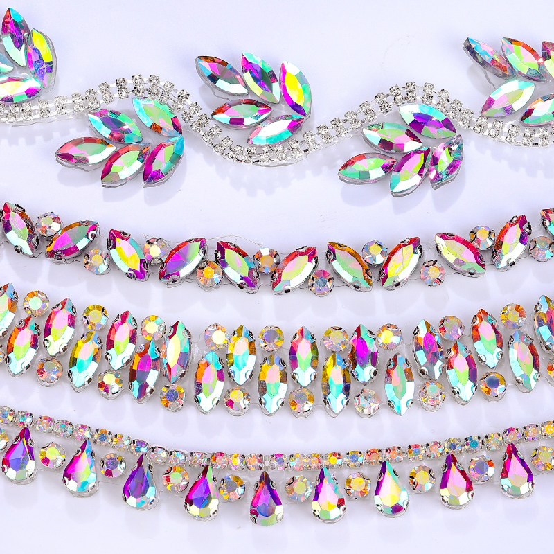 QIAO Rhinestone Trim Crystal A - Crystal Mesh Fabric recensie en prijs