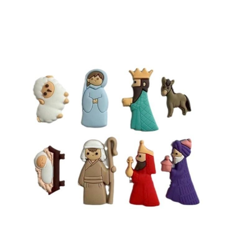 652F 9Pieces Nativity Scene Ch - Christmas Craft Embellishment recensie en prijs