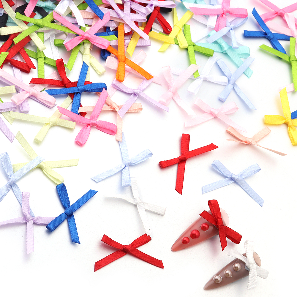 50Pcs 2.5x3cm Ribbons Mini Sat - Christmas Craft Embellishment recensie en prijs