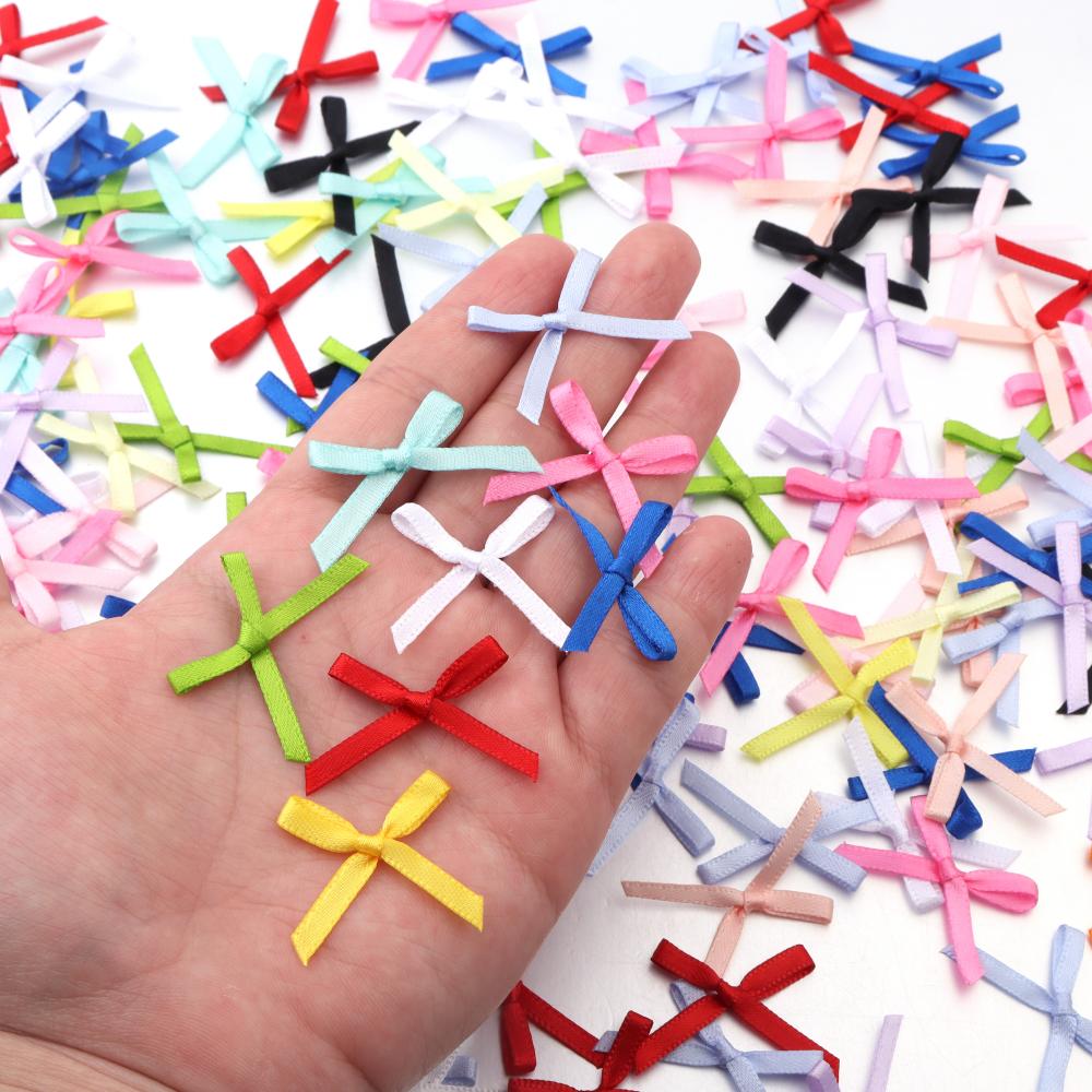 50Pcs 2.5x3cm Ribbons Mini Sat - Christmas Craft Embellishment recensie en prijs