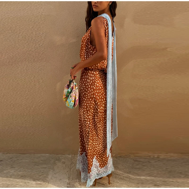 2026 New Elegant Printed Rever - Elastic Lace Trim recensie en prijs