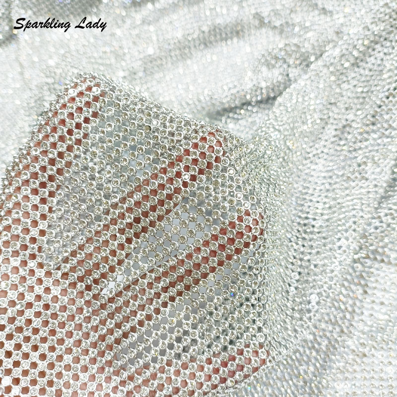 3MM Fashion Metal Rhinestone F - Crystal Mesh Fabric recensie en prijs
