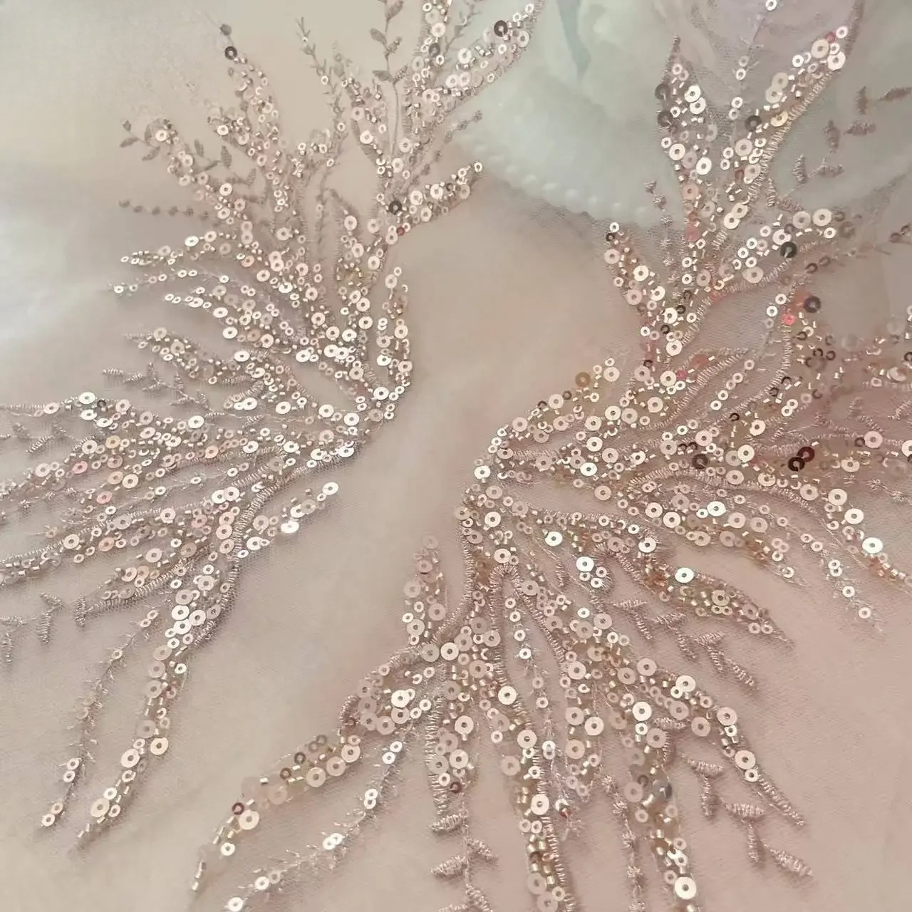 5Pair-2Pair.Rose Gold Sequin T - Applique Patch Flower recensie en prijs