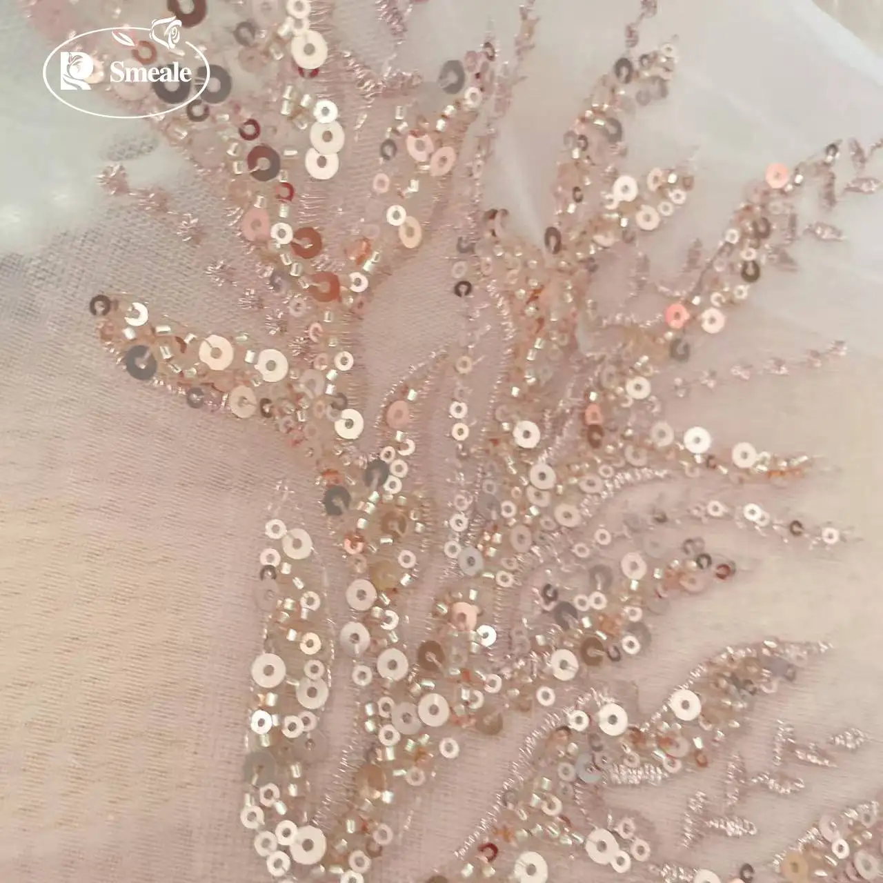 5Pair-2Pair.Rose Gold Sequin T - Applique Patch Flower recensie en prijs