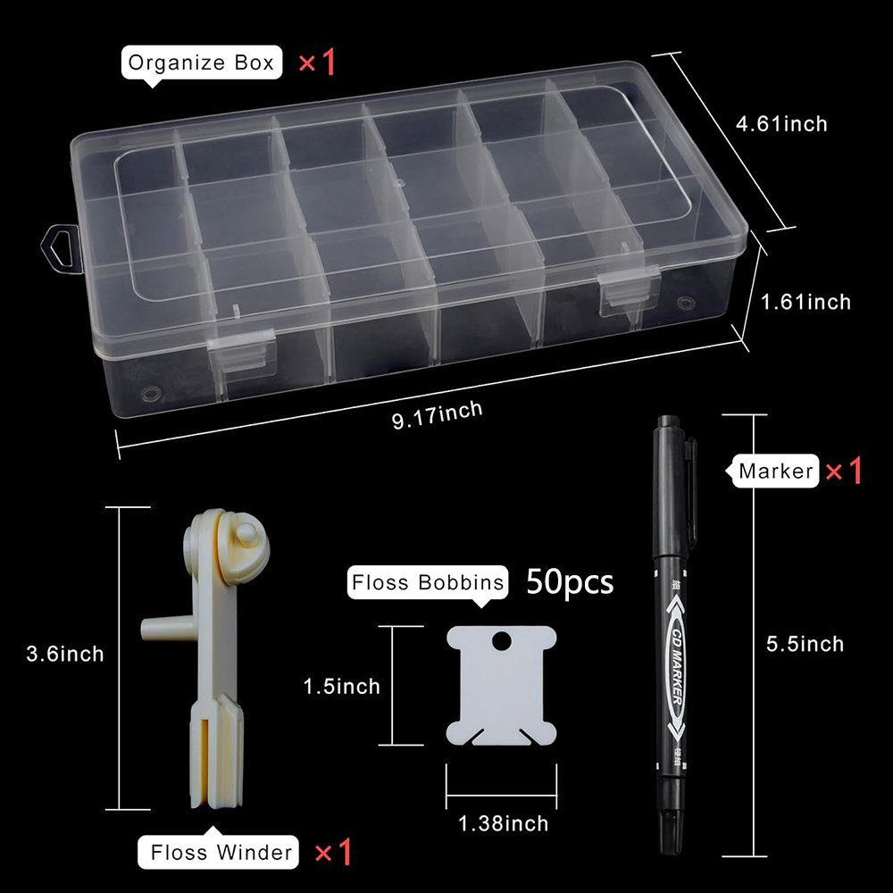 Embroidery Floss Organizer 18  - Craft Embellishment Storage recensie en prijs