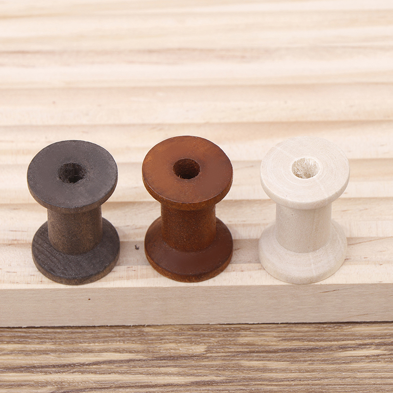 10Pc Vintage Wooden Spools DIY - Organza Ribbon Spool recensie en prijs