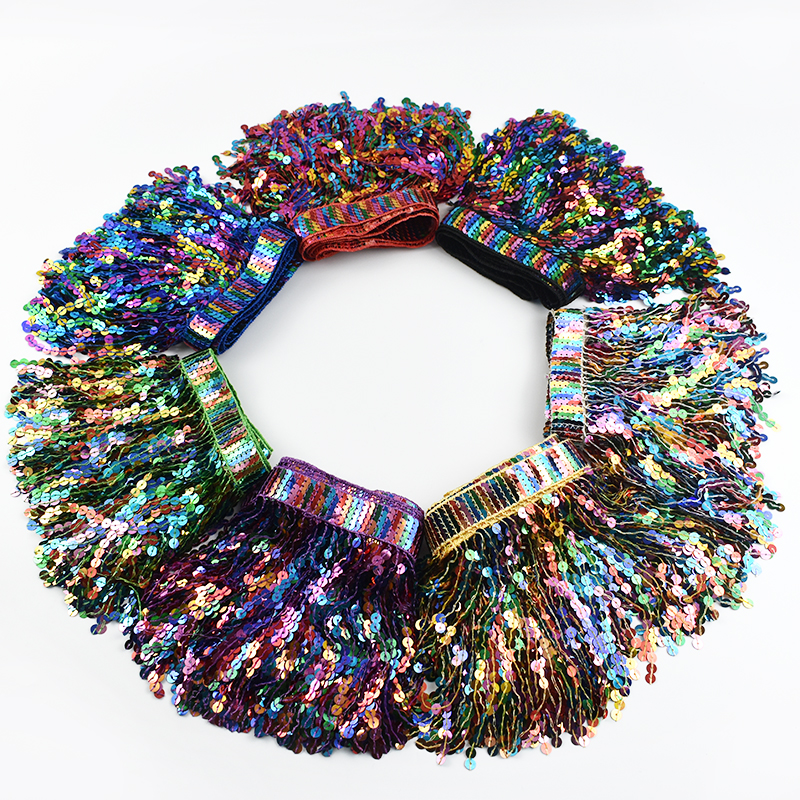 5/10Yards Sequin Fringe Tassel - Fringe Ribbon Sewing recensie en prijs