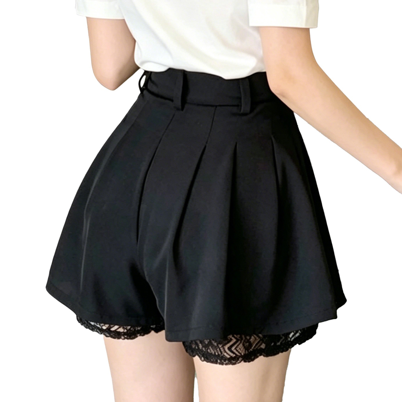 Women High Waist Tailored Trou - Elastic Lace Trim recensie en prijs