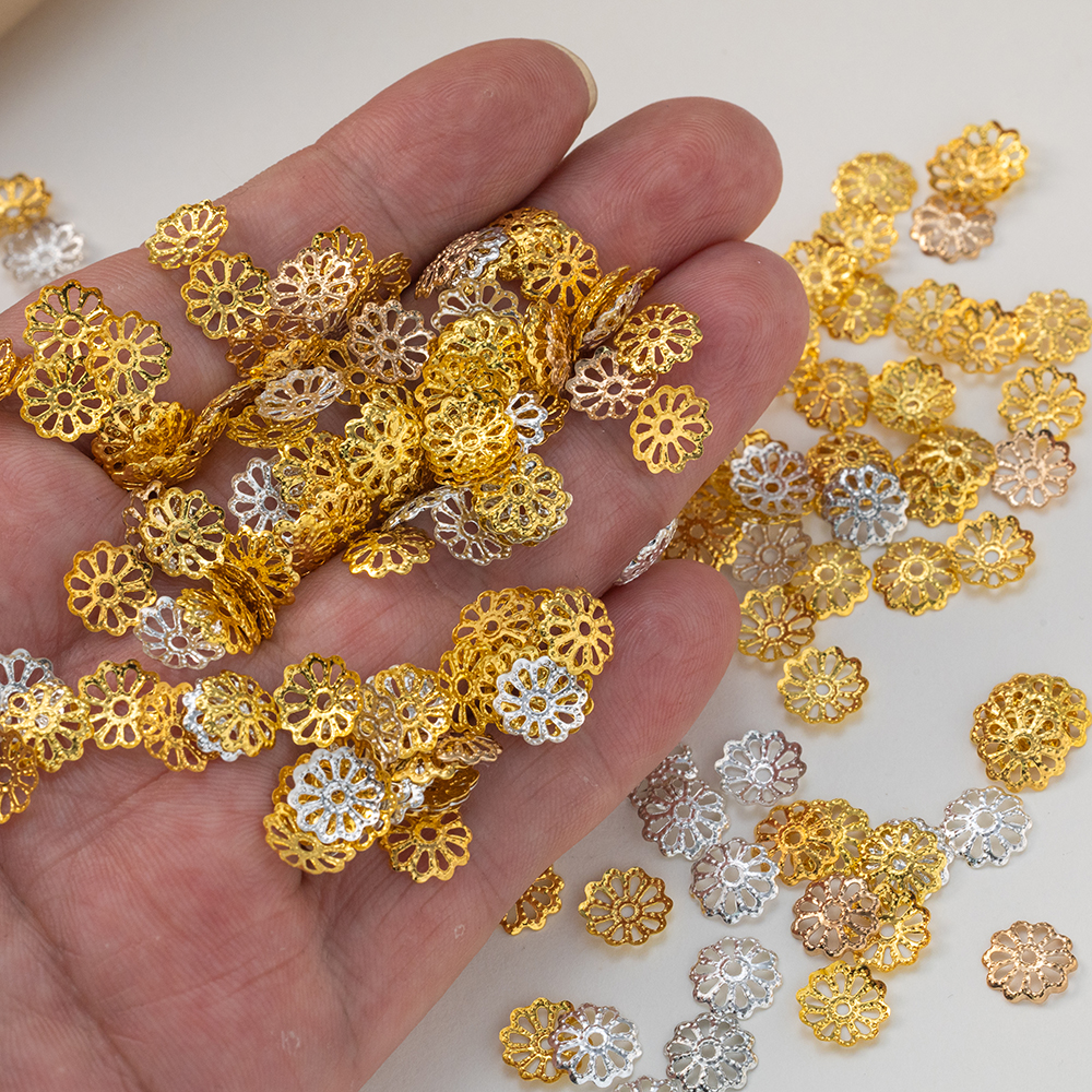 200pcs 7/9mm Filigree Flower H - Embellishment Crafts recensie en prijs