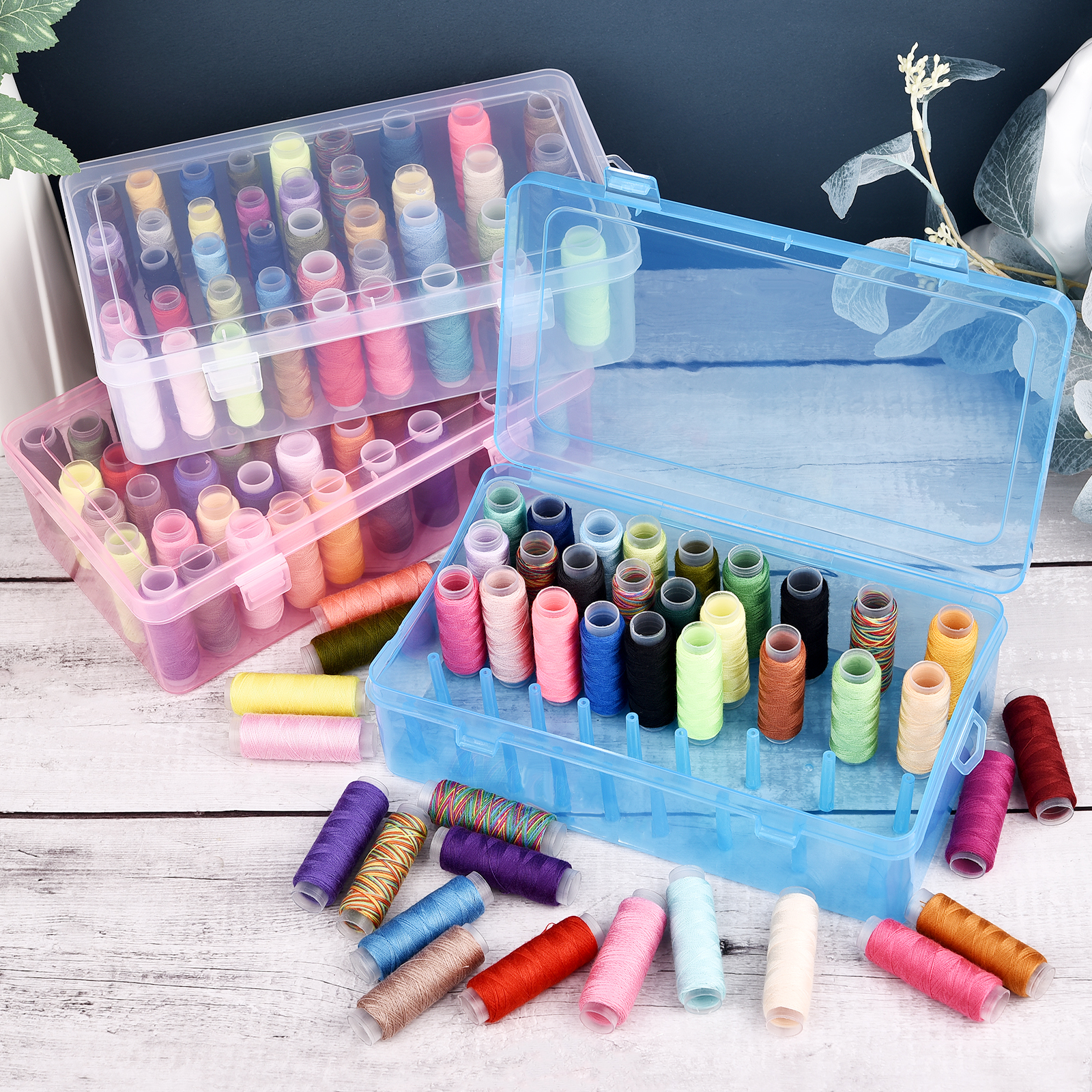New Sewing Thread Box 42 Piece - Craft Embellishment Storage recensie en prijs
