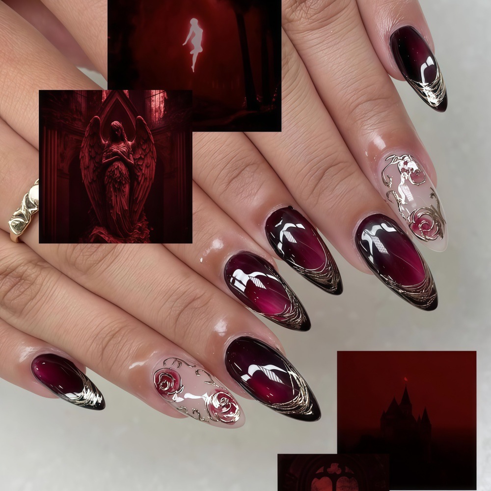 3D fake nails for women girls  - Embroidery Embellishments recensie en prijs