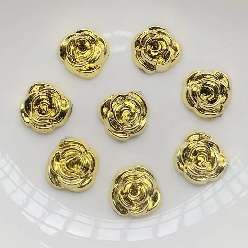 40pcs 14mm Gold Rose Flowers R - Embellishment Glue Craft recensie en prijs