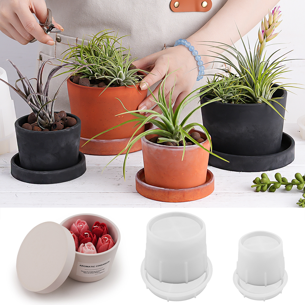 Round Candle Jar Silicone Mold - Craft Embellishment Storage recensie en prijs