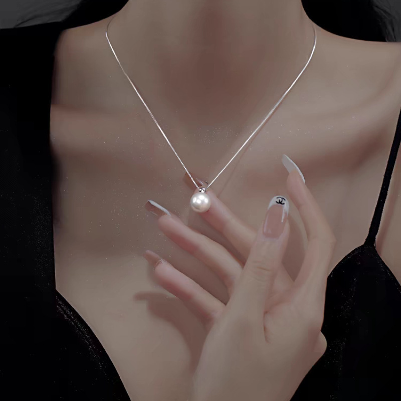 925 Sterling Silver 8mm Pearl  - Pearl Trim Chain recensie en prijs