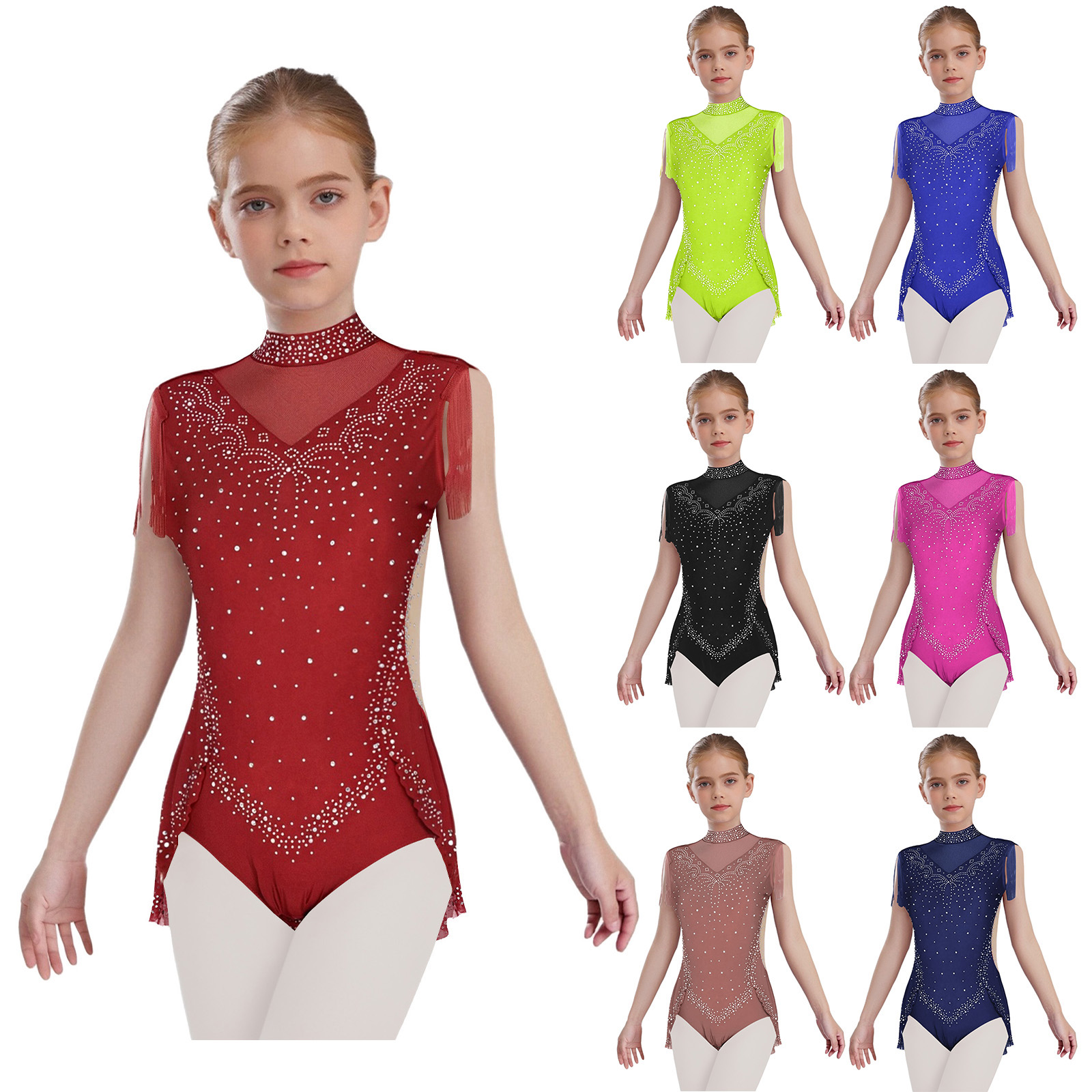 Children Girls Tassel Latin Da - Rhinestone Banding Trim recensie en prijs
