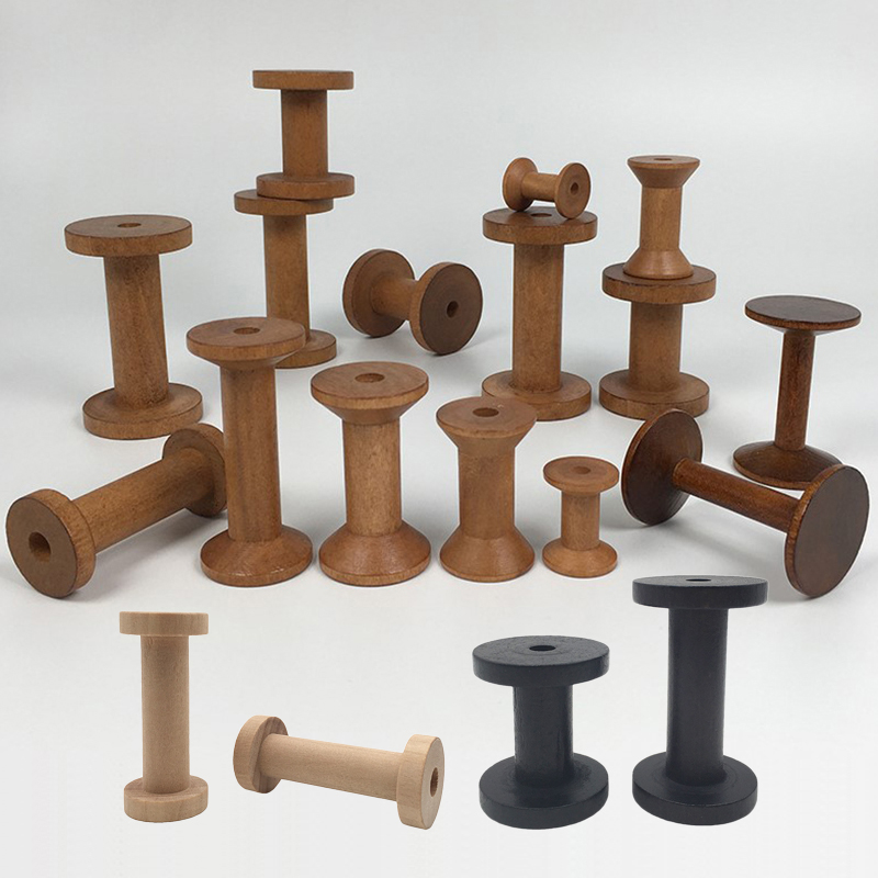 10Pcs/Set Vintage Natural Wood - Organza Ribbon Spool recensie en prijs