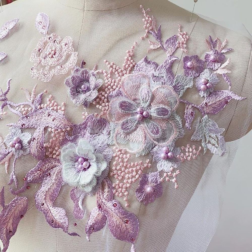 3D Flowers Beaded Lace Fabrics - Applique Patch Flower recensie en prijs