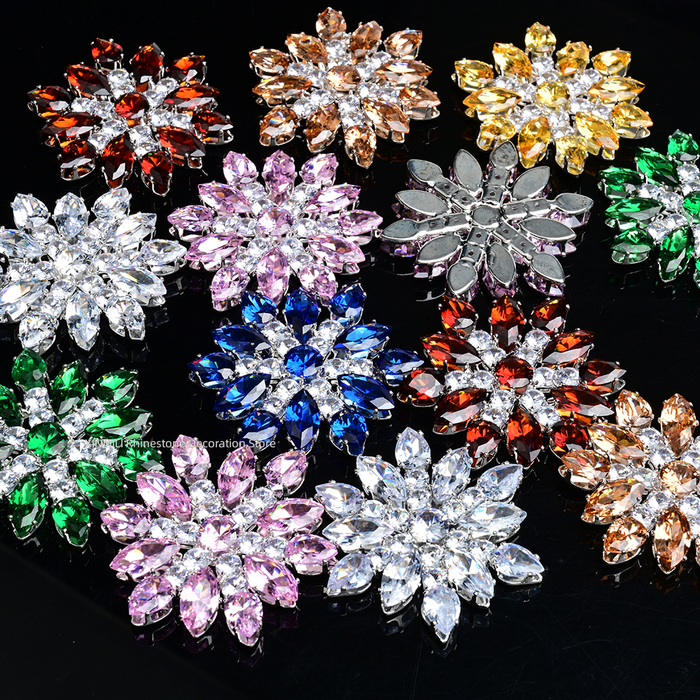 2Pcs Luxury Zircon Crystal Fla - Embellishment Glue Craft recensie en prijs