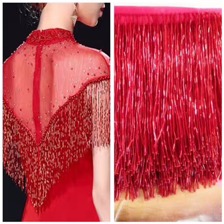 Silver Bead Fringe Trim For Ha - Beaded Trim Fringe recensie en prijs