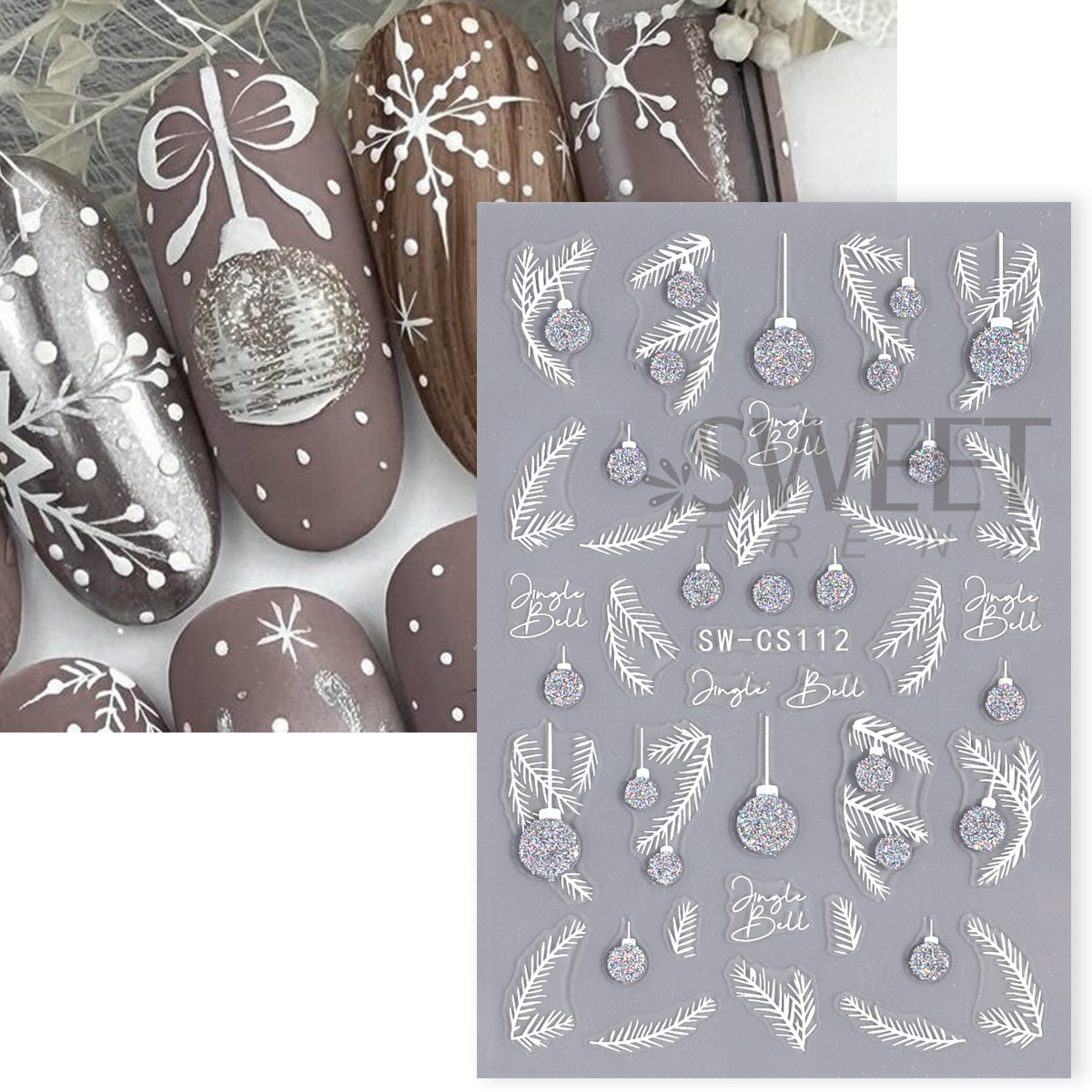 4pcs Winter Cartoon Christmas  - Glitter Vinyl Roll recensie en prijs