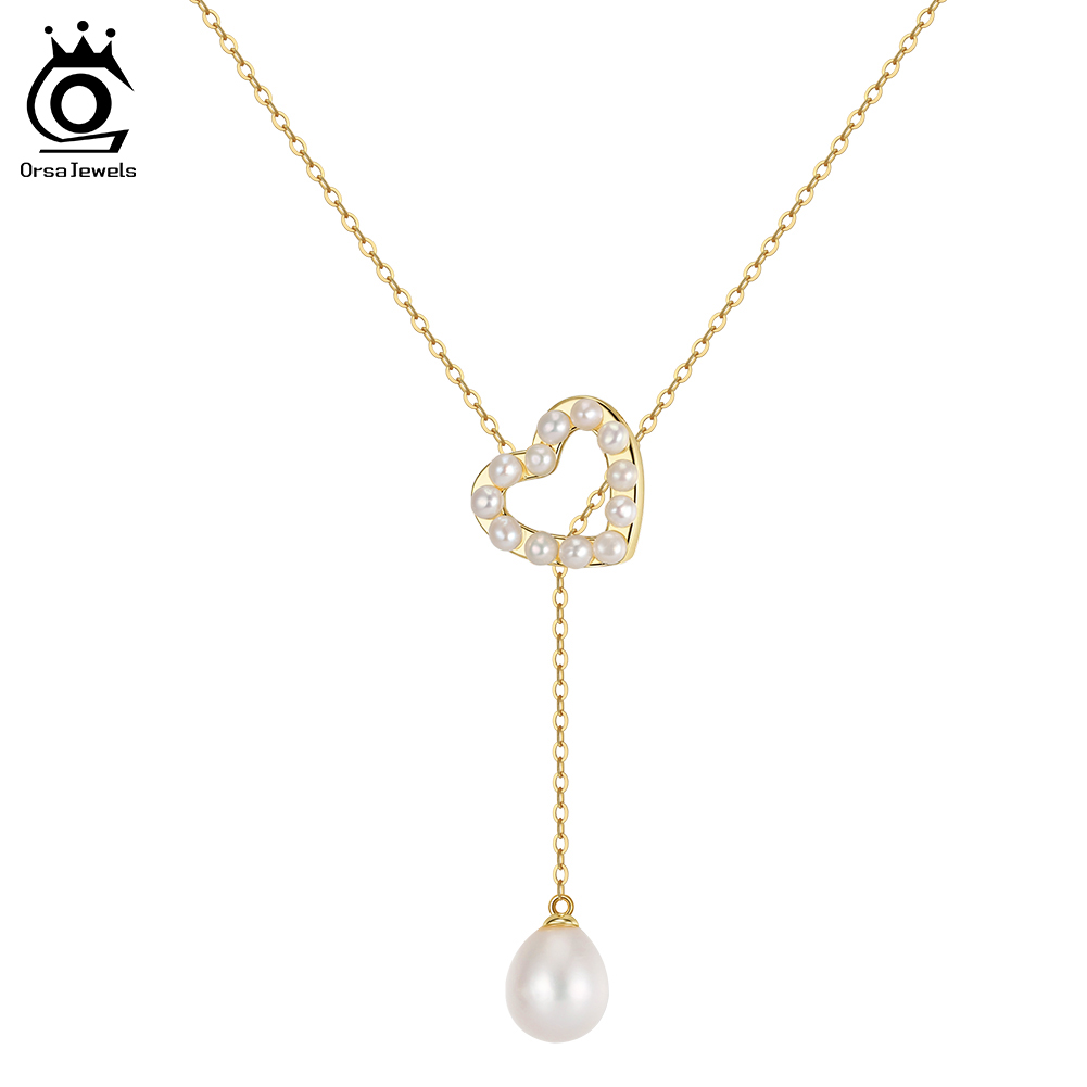 ORSA JEWELS S925 Love Heart Pe - Pearl Trim Chain recensie en prijs