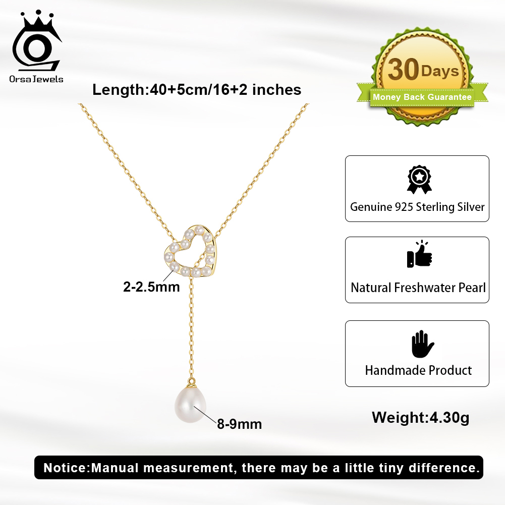 ORSA JEWELS S925 Love Heart Pe - Pearl Trim Chain recensie en prijs
