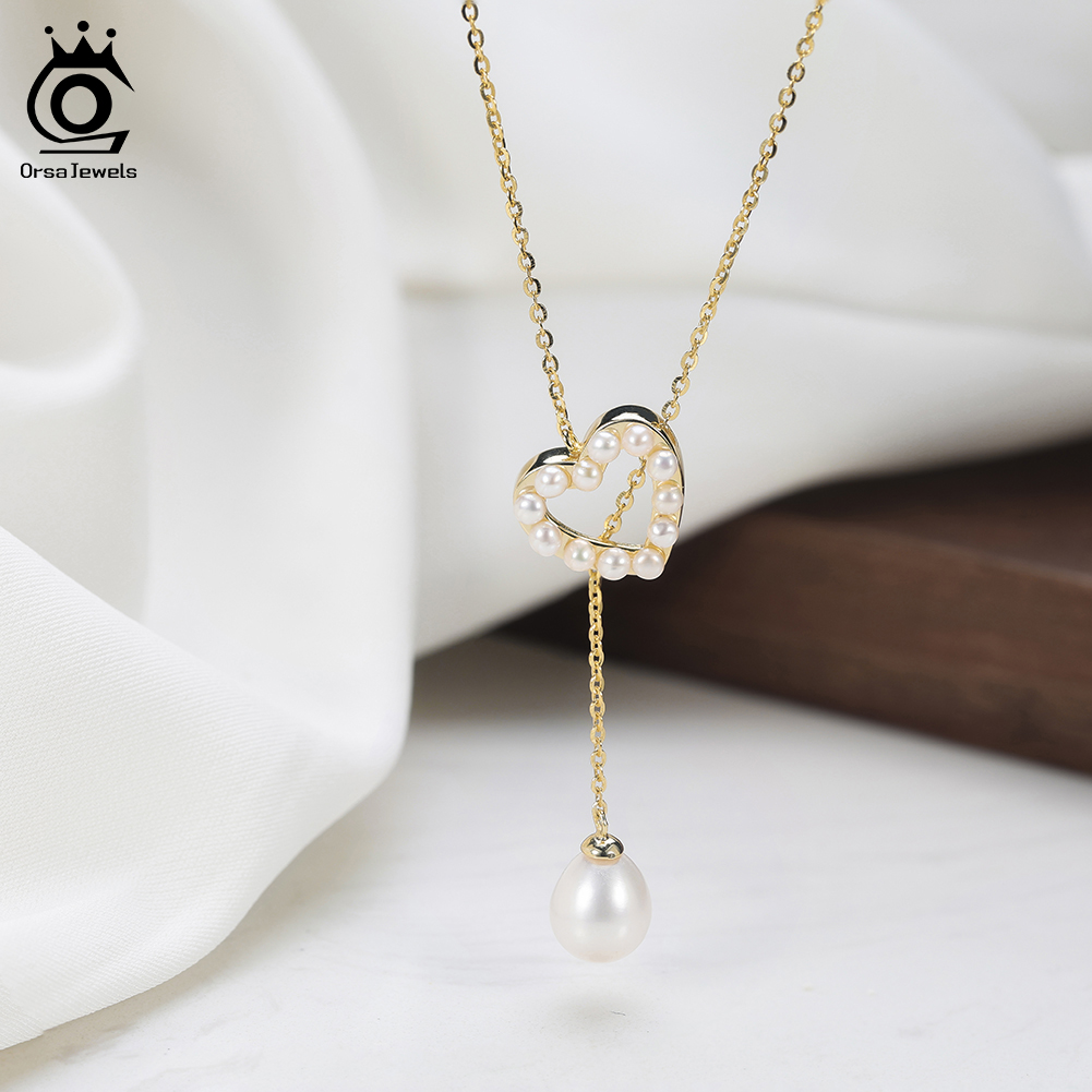 ORSA JEWELS S925 Love Heart Pe - Pearl Trim Chain recensie en prijs