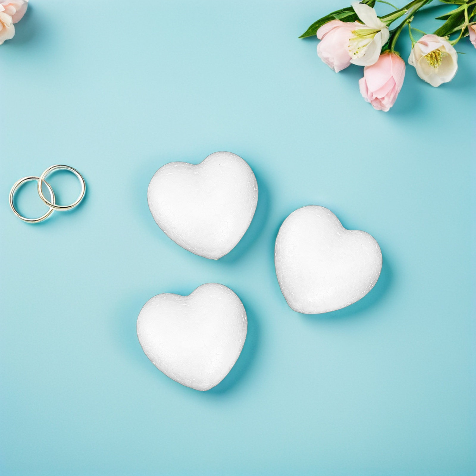 20Pcs Smooth Foam Heart Balls  - Craft Embellishments recensie en prijs