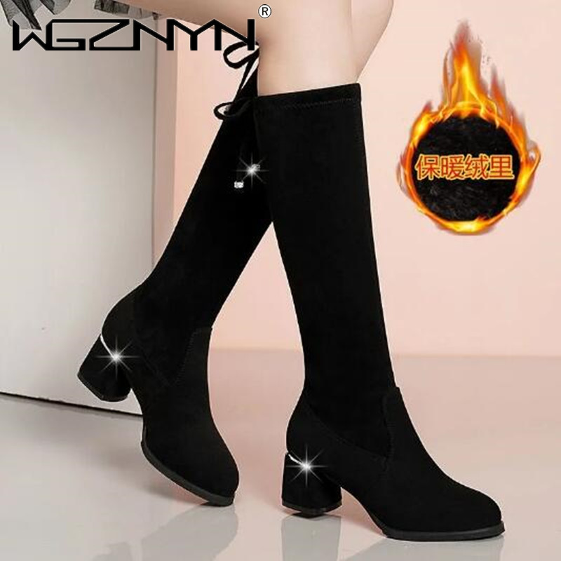 Women Autumn Winter Black Knee - Guipure Lace Panel recensie en prijs