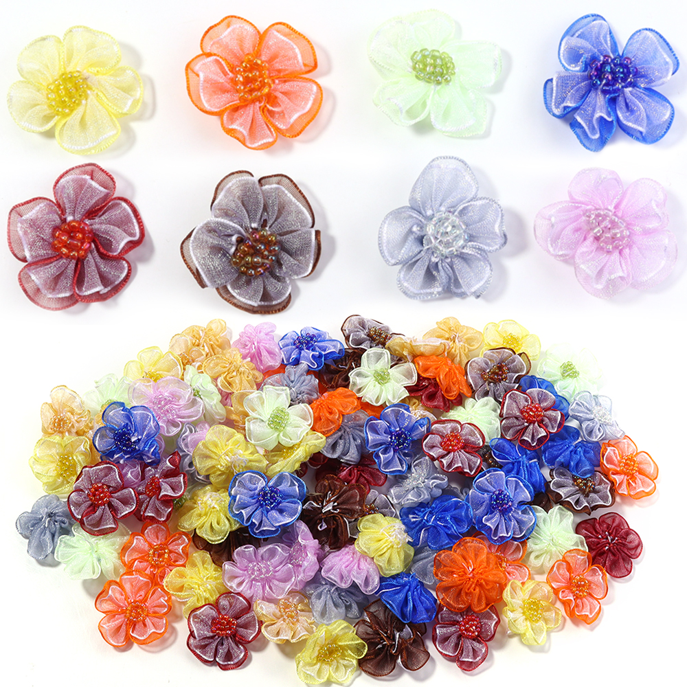 10Pcs/Lot Mesh Flower Applique - Applique Patch Flower recensie en prijs