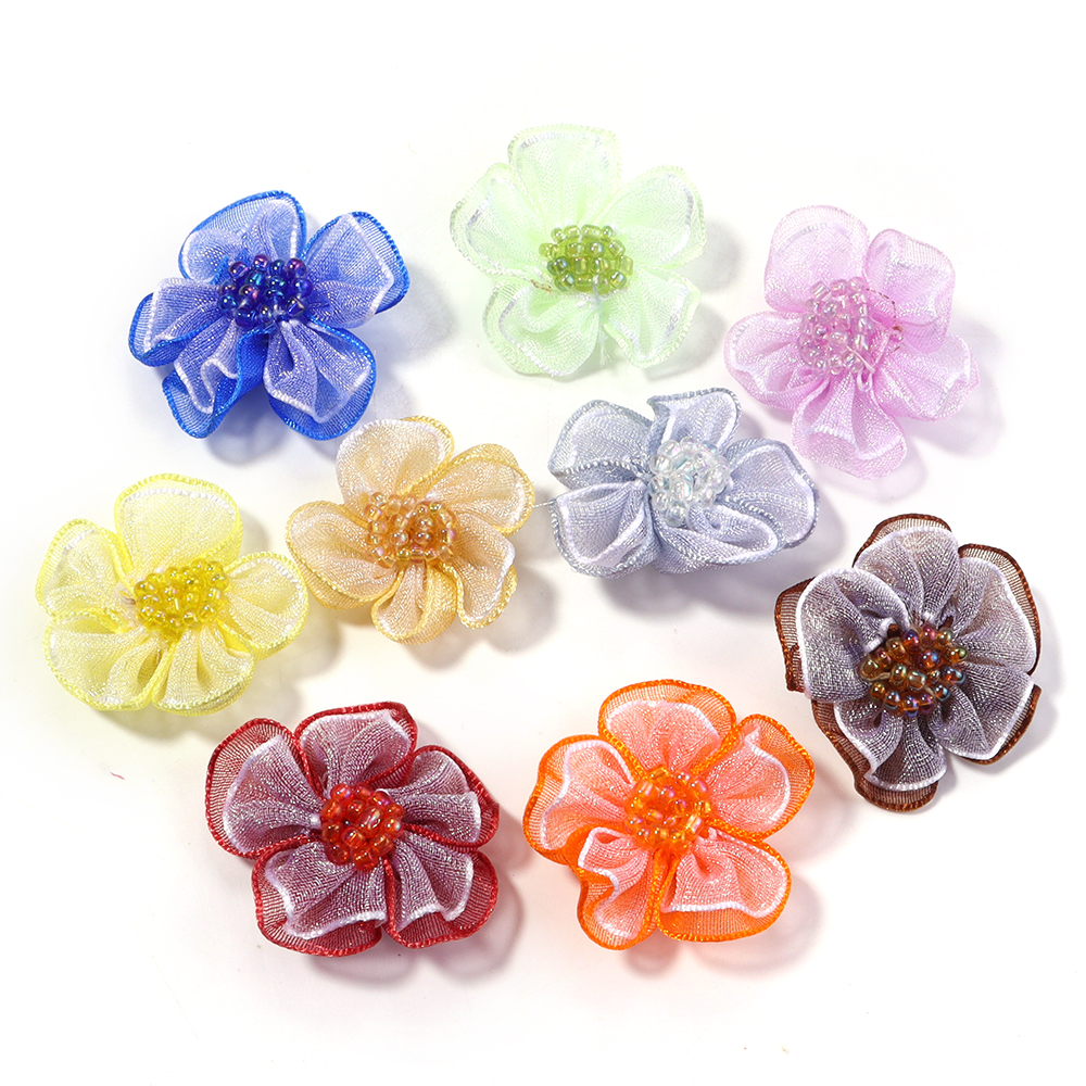 10Pcs/Lot Mesh Flower Applique - Applique Patch Flower recensie en prijs