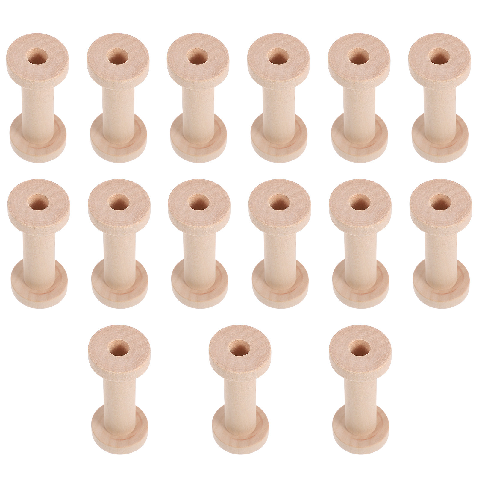 15Pcs Vintage Wooden Spools Em - Embroidery Craft recensie en prijs