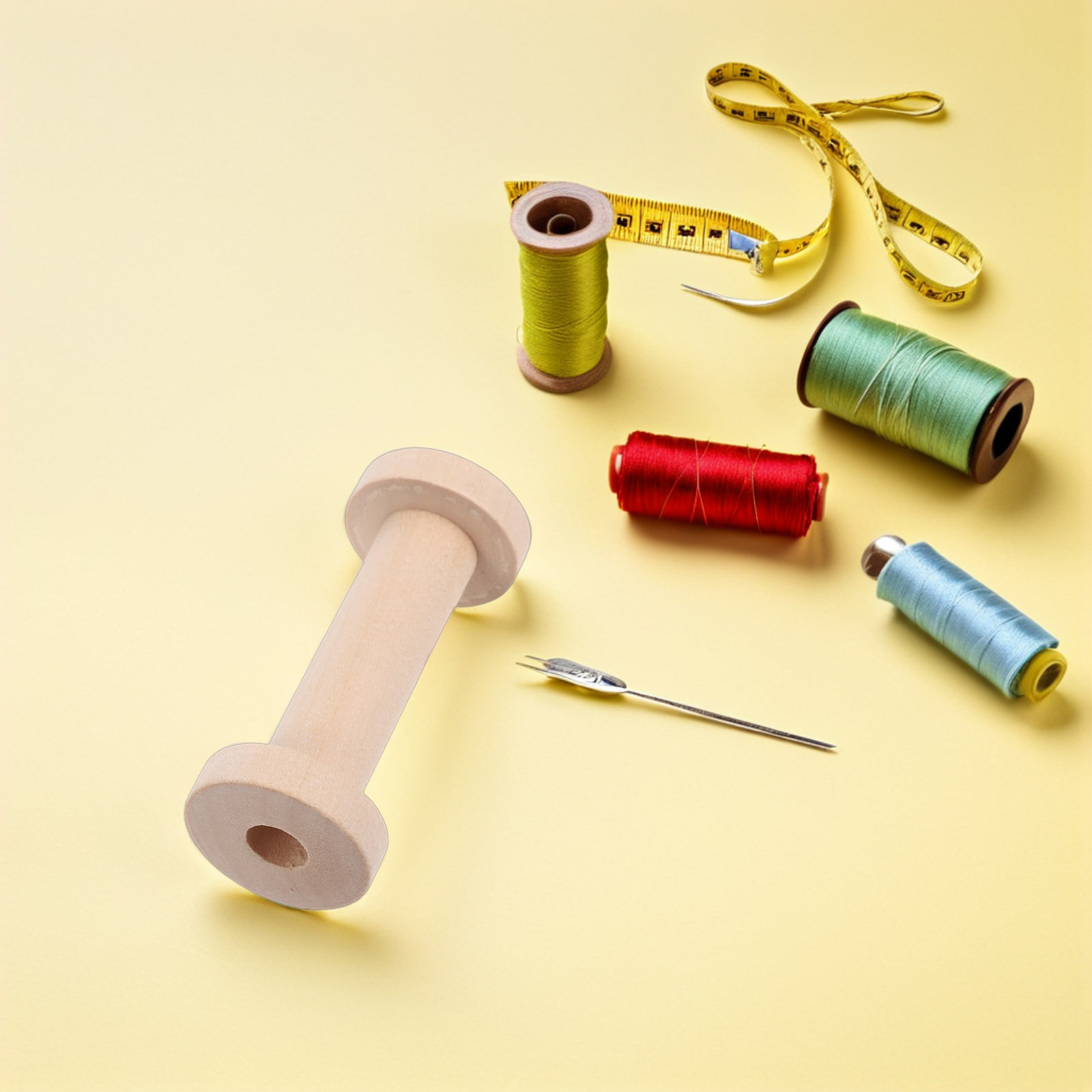 15Pcs Vintage Wooden Spools Em - Embroidery Craft recensie en prijs