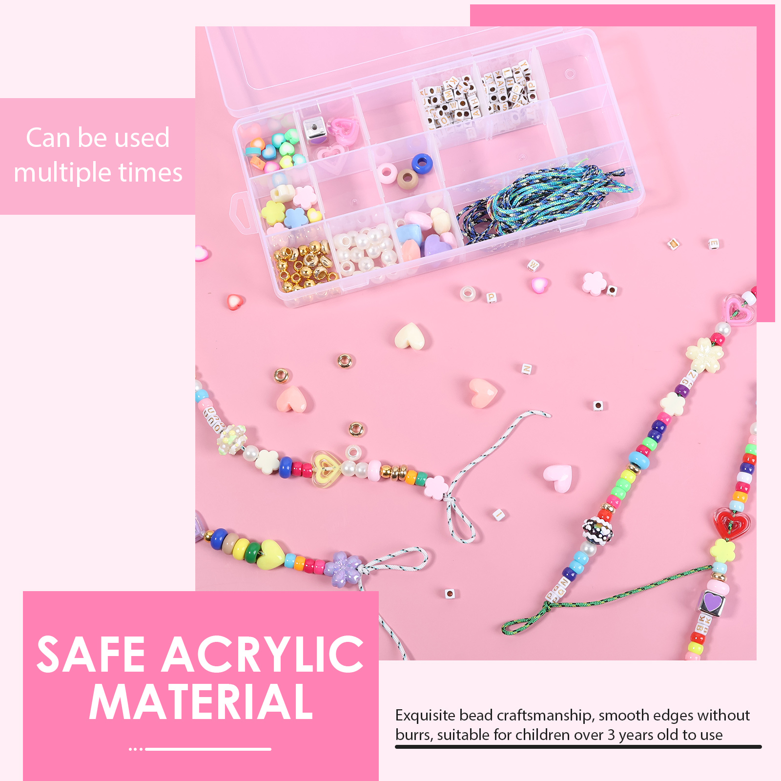 421PCS Beaded Keychain Making  - Embellishment Crafts recensie en prijs