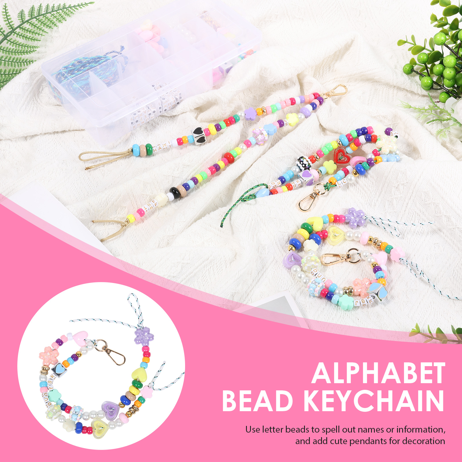 421PCS Beaded Keychain Making  - Embellishment Crafts recensie en prijs