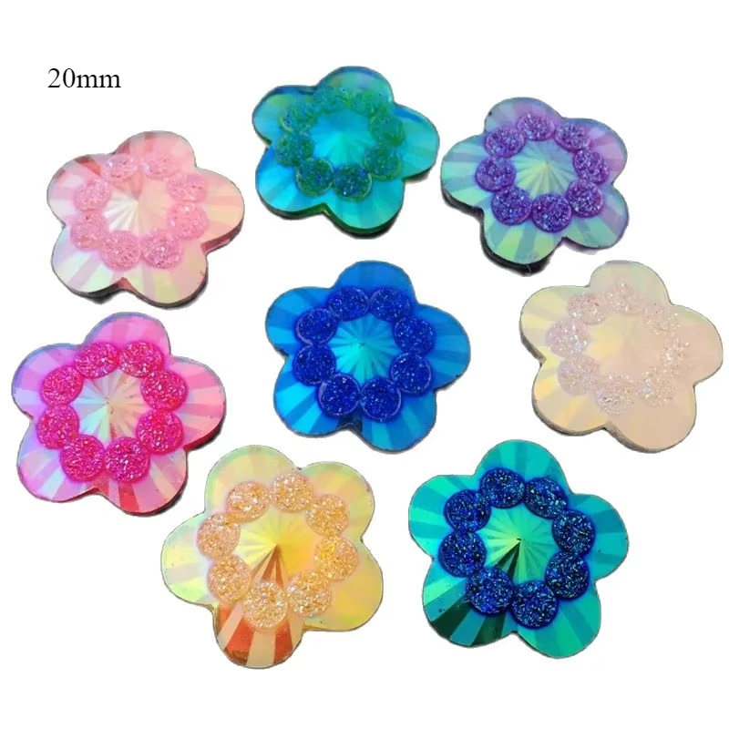20pcs 20mm ab mixed color flow - Embellishment Glue Craft recensie en prijs