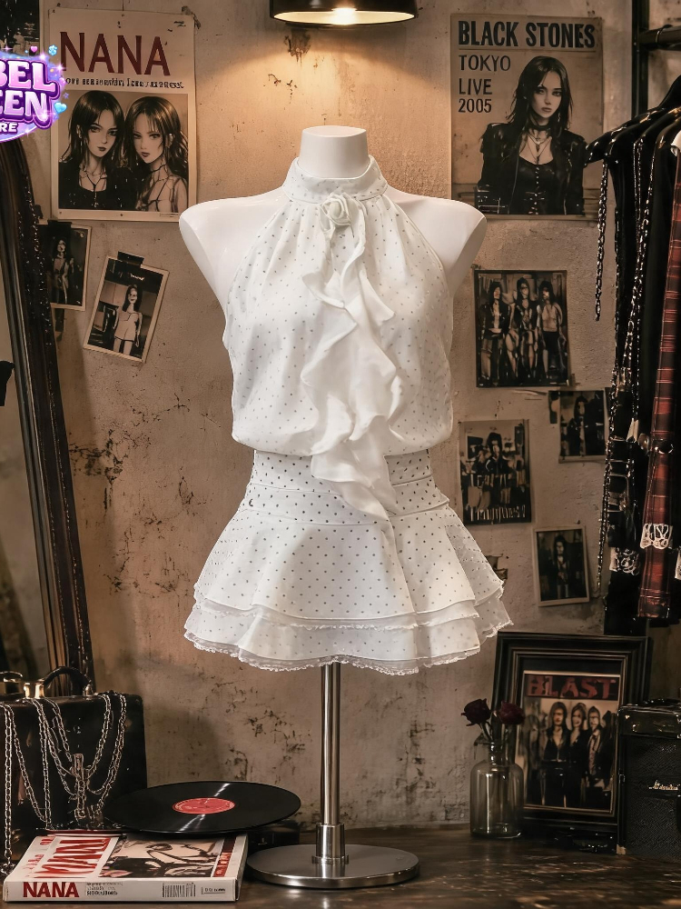 French Sweet Polka Dot 2 Piece - Elastic Lace Trim recensie en prijs