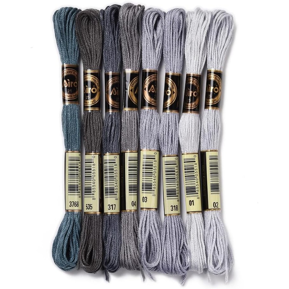 8 Skeins 70 Yards Grey Friends - Embroidery Embellishments recensie en prijs