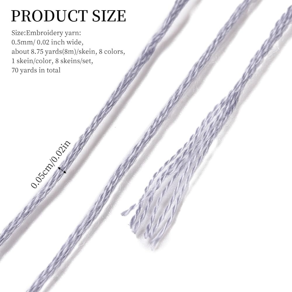 8 Skeins 70 Yards Grey Friends - Embroidery Embellishments recensie en prijs