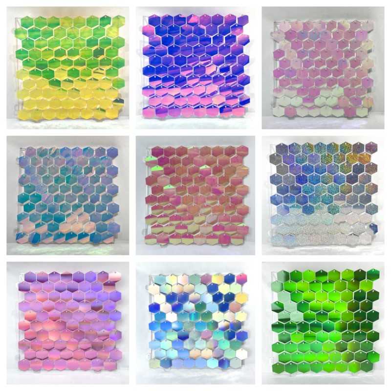 1pc Hexagon Sequin Backdrop Pa - Sequin Fabric Panel recensie en prijs