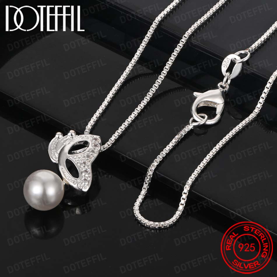 925 Sterling Silver Exquisite  - Pearl Trim Chain recensie en prijs